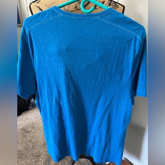 Men's Blue Henley Shirt, International concepts, size L - Picture 2 of 6